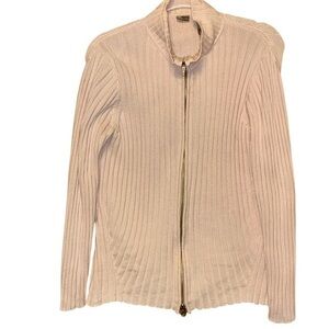 NA XXXX TU Lake Clothing Pink Sweater Zip-up Cardigan
